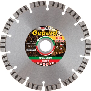 Disc diamantat pentru beton armat Diatech GEPARD 180 mm