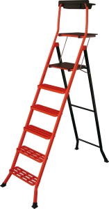 Scara Pliabila din Otel Lescabo Cu Platformă – 140 cm, 6 Trepte