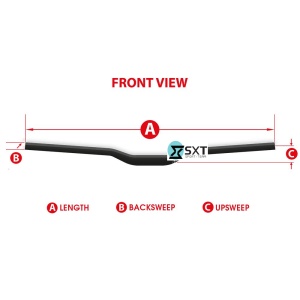 Ghidon Aluminiu MTB SXT 31.8 -800 mm Negru Matt - Img 5