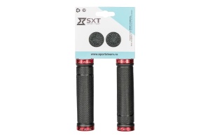 Mansoane MTB SXT - 130 mm Lock-On Dublu Rosu - Img 2