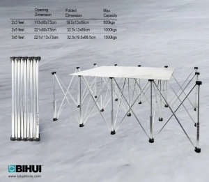 Masa de lucru pentru placi mari, extensibila tip acordeon - 221x113 cm - BIHUI-LFFT - Img 2