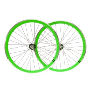 Set Roti Single Speed/Fixie SXT 700-32H 40 mm Verde - Img 2