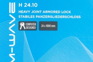 Antifurt cu Cheie M-WAVE "H 24.10" cu Armura Articulara - Img 3