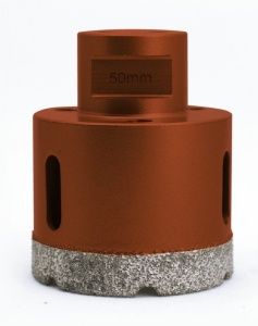 Carota diamantata pt. gresie portelanata & piatra - diam. 43mm - Profesional Standard - DXDY.REDrill.43 - Img 2