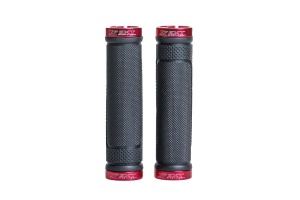 Mansoane MTB SXT - 130 mm Lock-On Dublu Rosu - Img 3