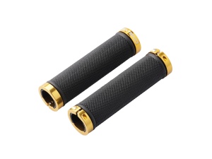 Mansoane SXT SPORT, DOUBLE lock-on, Negru-Gold,130mm
