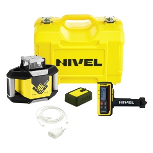 Nivela laser rotativa profesionala cu pante X/Y Nivel System NL320R DIGITAL cu trepied SJJ1 și stadie LS24 - Img 6