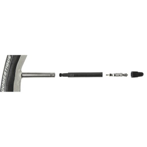 Set Extensie Valve M-WAVE Aluminiu 40 mm Silver - Img 3