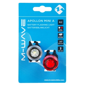Set lumini cu baterii M-WAVE "APOLLON MINI A" - Img 2