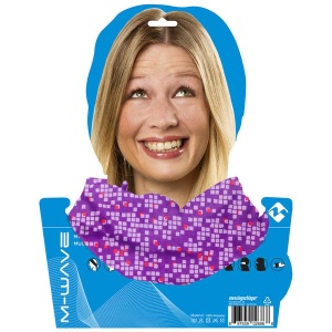 Bandana M-WAVE Purple Squared - Img 2