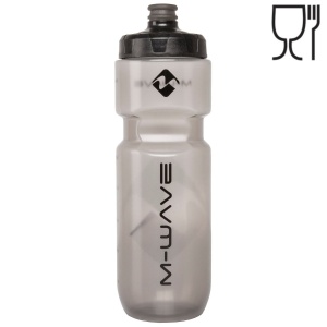 Bidon Plastic M-WAVE PBO 750 - Negru transparent