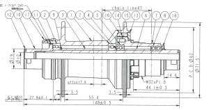 Butuc Spate NOVATEC D902SB-CL-B12-A4A-S11 – 12x148 mm BOOST, 32H, Rulmenți