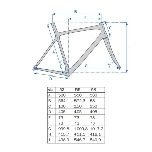 Cadru Metal SingleSpeed 52 cm, S 1.1/8" - Img 2