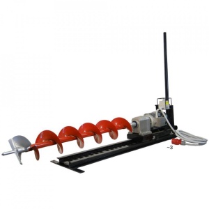 Foreza pentru subtraversari Eurokomax, motor trifazat, 2.2 kW + 10 burghie si cap forare