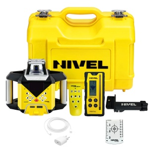 Nivela laser rotativa Nivel System NL620R DIGITAL cu pante manuale X/Y trepied SJJ1 + stadie LS24 - Img 2