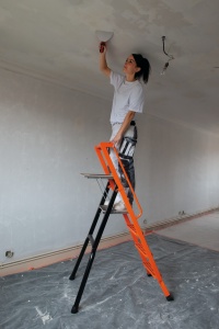 Scară pliabilă din aluminiu Lescabo – 110 cm, 5 trepte, stabilă și sigură - Img 2