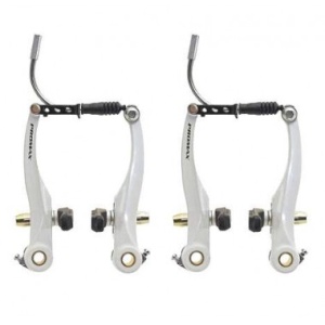 Set V-Brake Aluminiu Promax ( F+R ) Alb