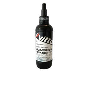 Solutie Tubeless VITTORIA 250 ml Sigilantul universal pentru anvelope fara camera de la Vittoria adopta o abordare noua pentru a satisface nevoile ciclistilor, indiferent de tipul de bicicleta pe care il conduc. Secretul consta in baza lichida, care este 