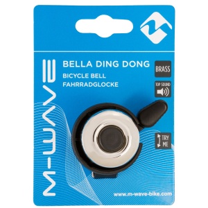 Sonerie M-WAVE BELLA DING-DONG - Silver, Diametru 33 mm