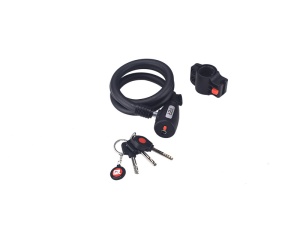 Antifurt cu Cheie P2R SPIRO 12x1000 mm Negru