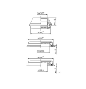 Cuveti Semi Integrati EXTEND H868P, 1 1/8" - 1,5" Tappered - Img 3