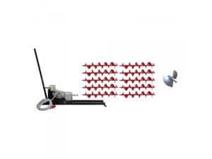 Foreza subtraversare Eurokomax, motor monofazat 2.2 kW + 10 burghie si cap forare
