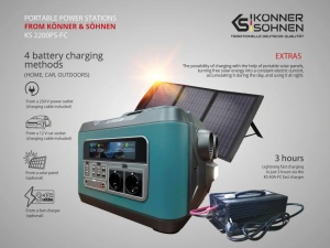 Generator solar statie de incarcare Konner KS-2200PS-FC - Img 3