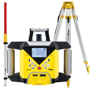 Nivela laser rotativa cu fascicul rosu Nivel System NL640R DIGITAL trepied SJJ1 Stadie LS24