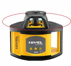 Nivela laser rotativa Nivel System NL500 R Digital cu fascicul rosu cu trepied SJJ1 si stadie - Img 5