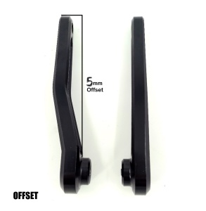Brat Aluminiu Stanga ISIS SAMOX 170 mm Negru Offset 5 mm Bosch/Brose - Img 2
