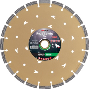 Disc diamantat pentru beton+asfalt Diatech COMBO STAR diametru 300