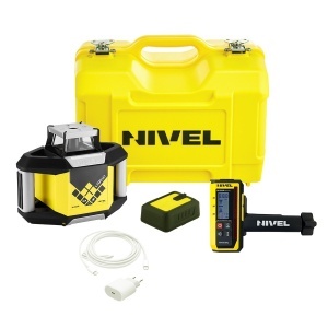 Nivela laser rotativa profesionala cu fascicul roșu Digital Nivel System NL300R cu trepied SJJ32 și stadie LS35 - Img 5