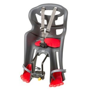 Scaun Bicicleta Fata pentru Copii BELELLI TATOO FIX Grey