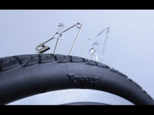 Anvelopa TANNUS Airless New Slick 700x23C Midnight Negru - Img 5