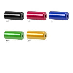 Capete Manta CNC 5,1x12 mm M-WAVE Aluminiu Albastru Anodizat - Img 3