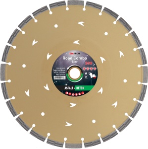Disc diamantat pentru beton+asfalt Diatech COMBO STAR diametru 350 mm