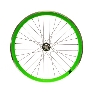 Roata Spate Single Speed/Fixie SXT 700-32H 40 mm Verde - Img 1