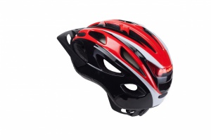 Casca Ciclism B-RACE S-291 Negru/Rosu Led Inclus 58-61 cm - Img 4
