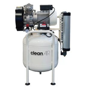 Compresor de aer medical cu piston fara ulei, silentios, cu uscator ABAC-CleanAir-CLR-25/50 50 l, 1.9 kW, 480 L/min, 8 bari