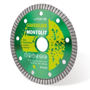Disc diamantat Montolit TCS125E TURBO - taiere uscata