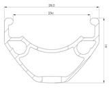 Janta MACH 1 'CROSS-R 23' 29" - (622 x 23C) - 32H Negru Capsata - Img 3