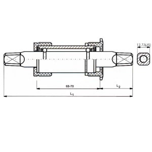 Monobloc Pedalier Fat Bike M-WAVE 120mm - Img 3