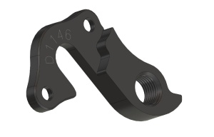 Ureche cadru PILO D1146 compatibilă cu bicicletele VSF, Kreidler, Compel și Ortler. Fabricată CNC din aluminiu anodizat pentru rezistență sporită. Ax 5 mm (Standard QR).