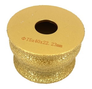 Freza diamantata pentru profilare granit, marmura, gresie, Profil "Continental", 75x22,23 #45- DXDY.FPP.FS1 - Img 2