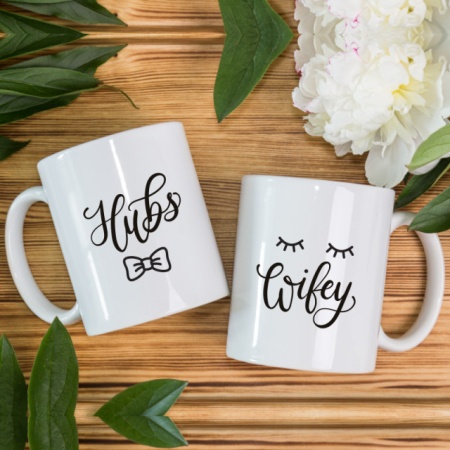 Cana cu Mesaj Hubs Wifey - Img 2