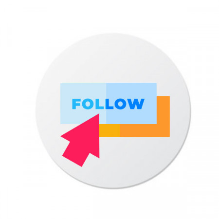 Etichete personalizate FOLLOW, 100 buc, PVC, rezistente la apa - Img 2