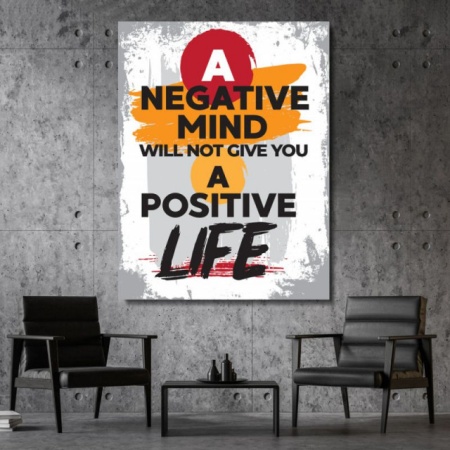 Pachet tablouri canvas motivationale - set 3 tablouri Negative, Time to shine si 1% - Img 5