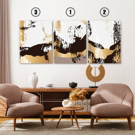 Set Tablouri Canvas - Golden Rust - Img 2