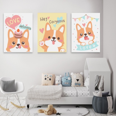 Set Tablouri Copii - Corgi - Img 3