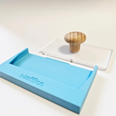 Ștampilă manuală interschimbabilă – un singur suport, multiple amprente 10x5cm (3 amprente) - Img 5